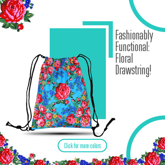 Sac à cordon Art floral Kokum