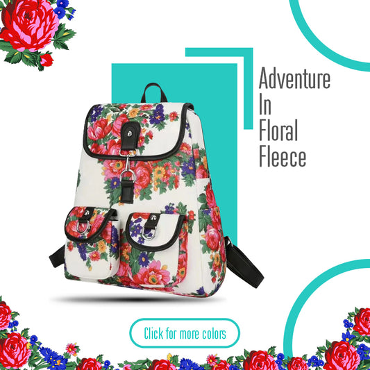 Sac à dos imprimé floral