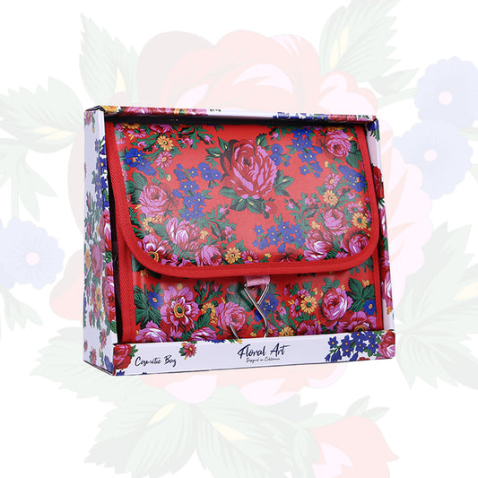 Kokum Floral Art Cosmetic Bag