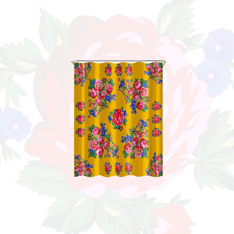 Kokum Floral Art Shower Curtain