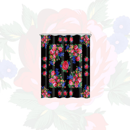 Kokum Floral Art Shower Curtain