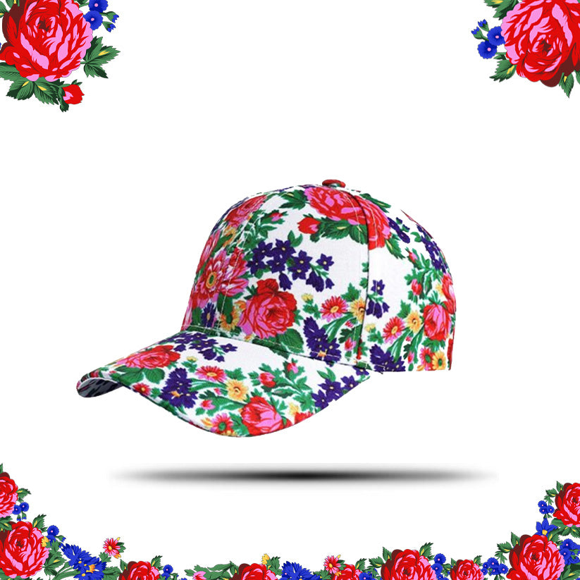 Casquette de baseball d’art floral Kokum