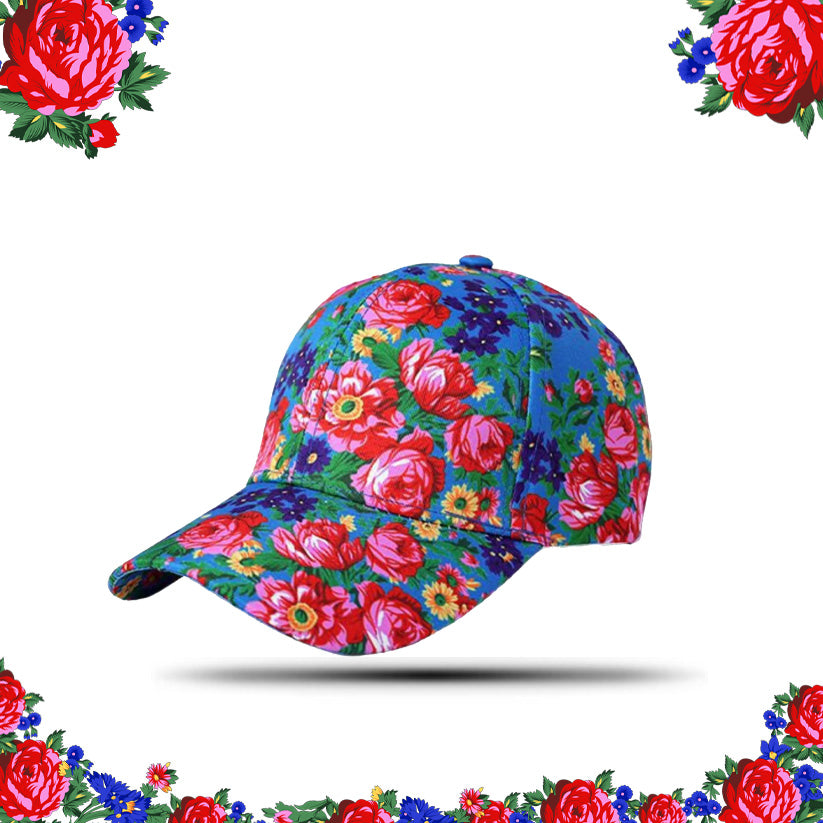 Casquette de baseball d’art floral Kokum