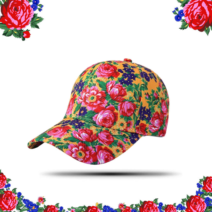 Casquette de baseball d’art floral Kokum