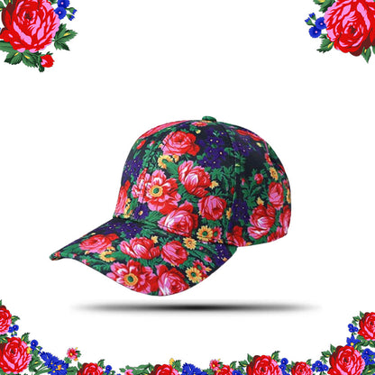 Casquette de baseball d’art floral Kokum