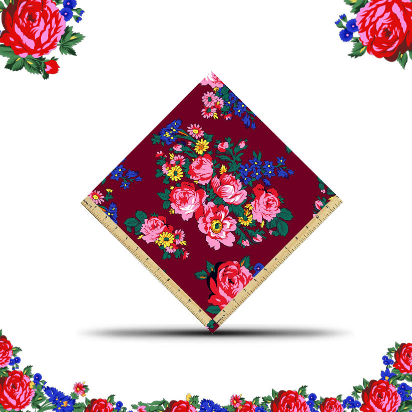 Boulon en tissu de coton fleur Kokum