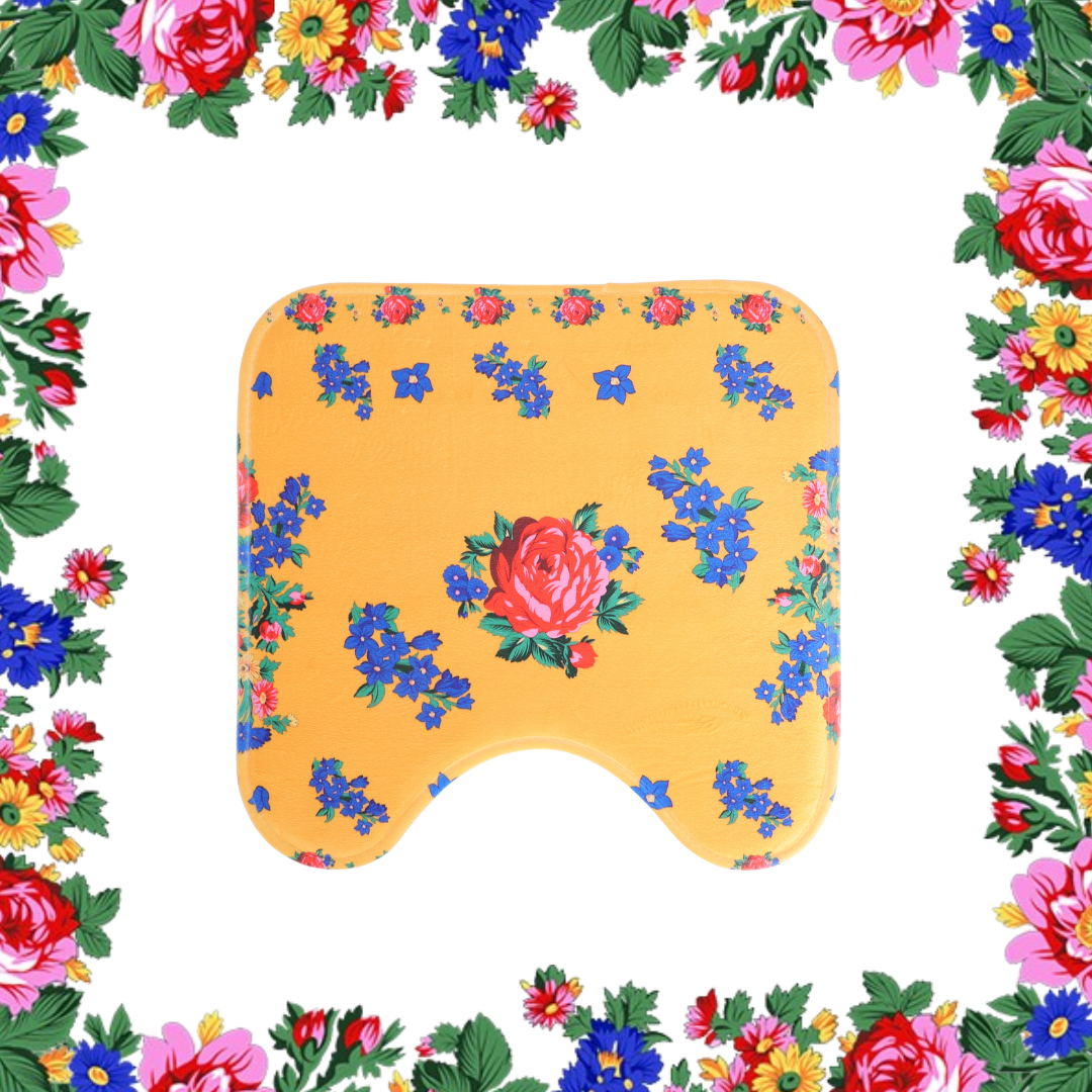 Floral Art Bathroom Mat