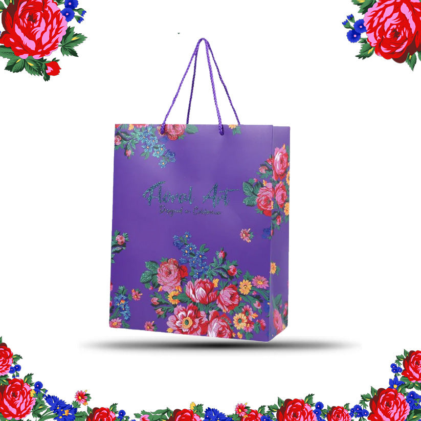 Sac cadeau d'art floral Kokum