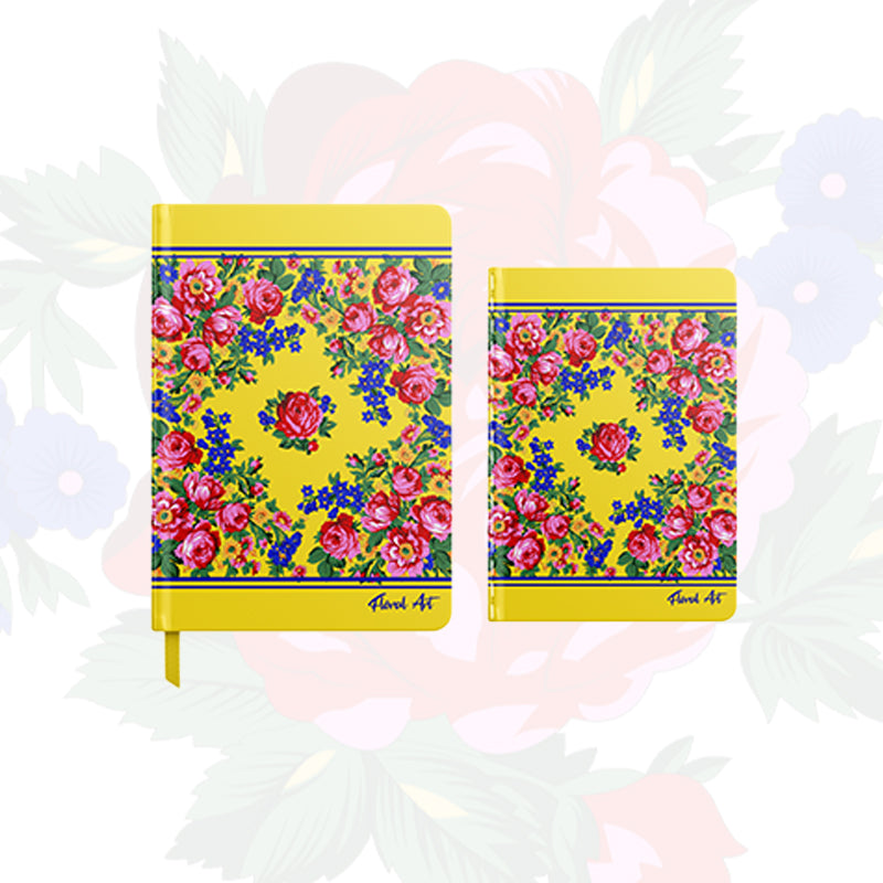 Hardcover Notebook Set with Ribbon and Pen