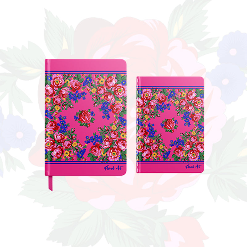 Hardcover Notebook Set with Ribbon and Pen