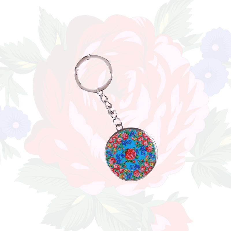 Porte-clés d’art floral Kokum