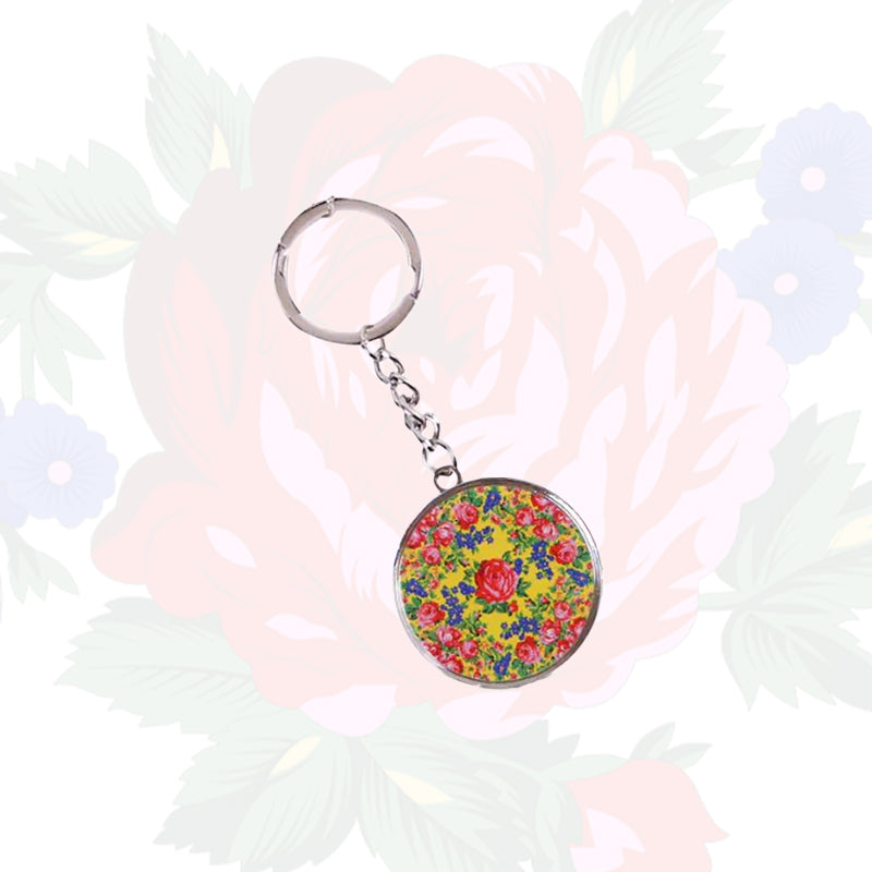 Porte-clés d’art floral Kokum