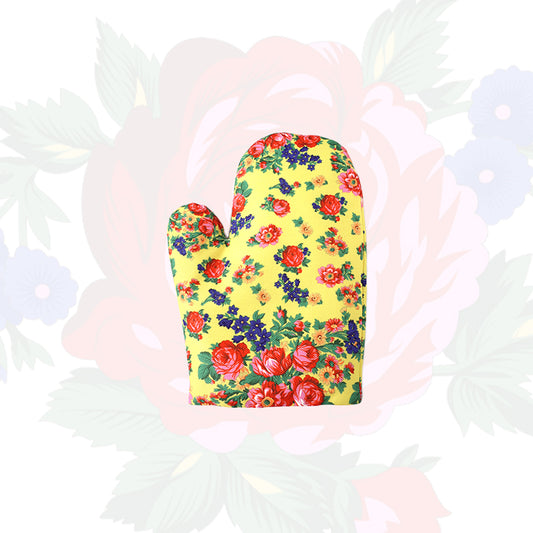 Ensemble de gants et tapis d'art floral Kokum