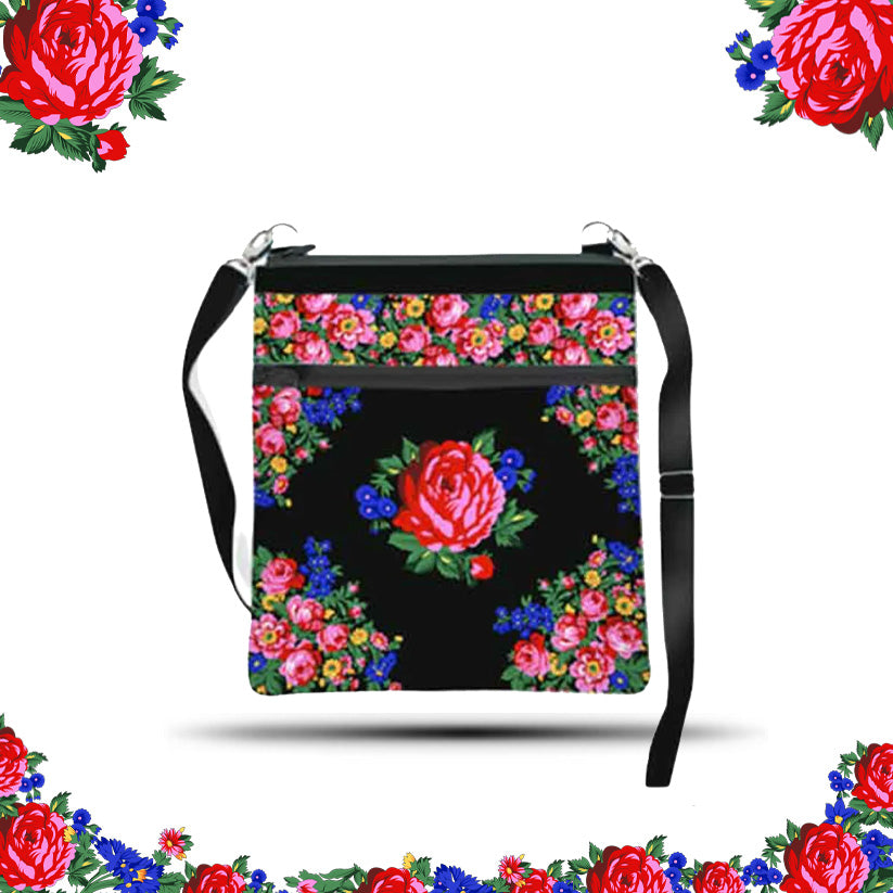 Kokum Floral Art Crossbody Bag