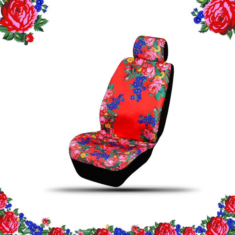 Funda de asiento de arte floral Kokum