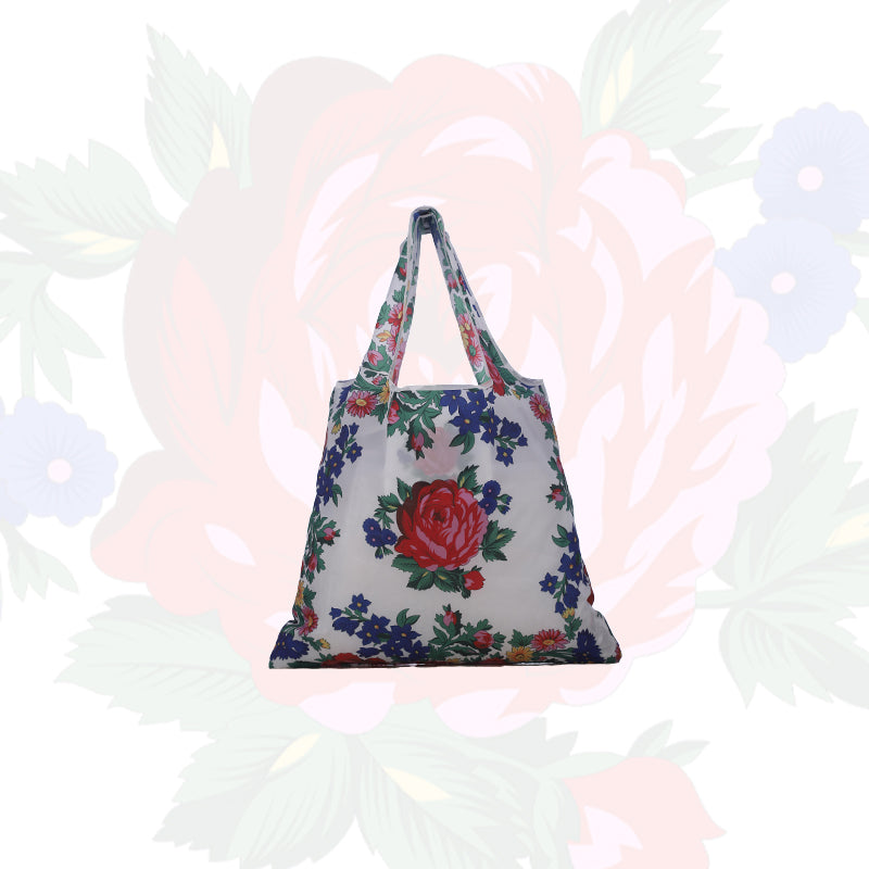 Bolsa de comestibles con arte floral Kokum