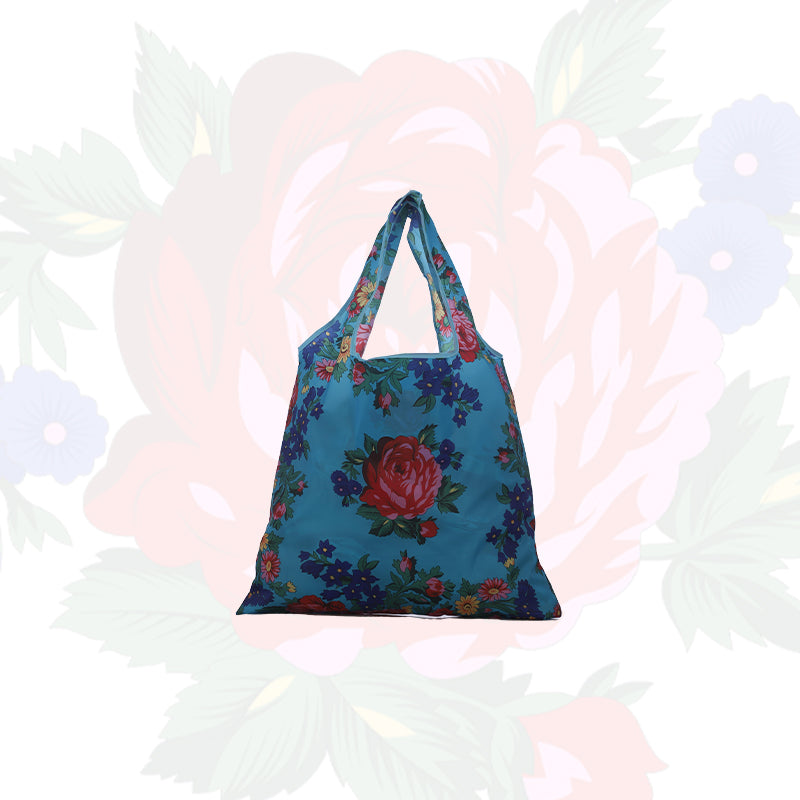 Bolsa de comestibles con arte floral Kokum