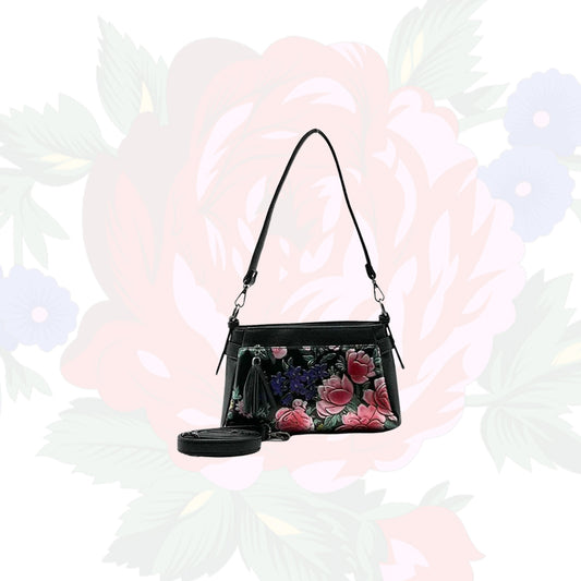 Kokum Floral Art Shoulder Purse