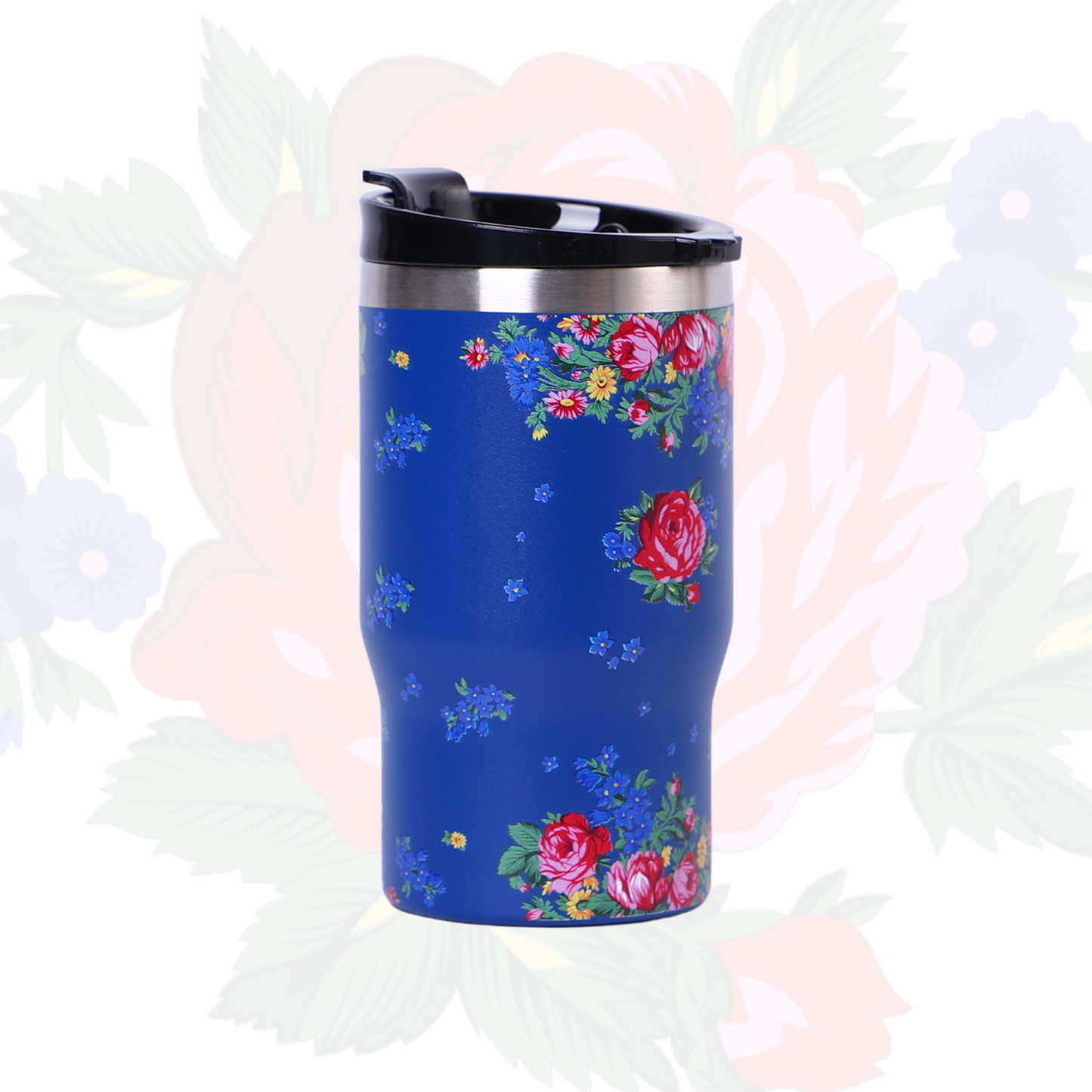 14 Oz Kokum Floral Vacuum Travel Mug