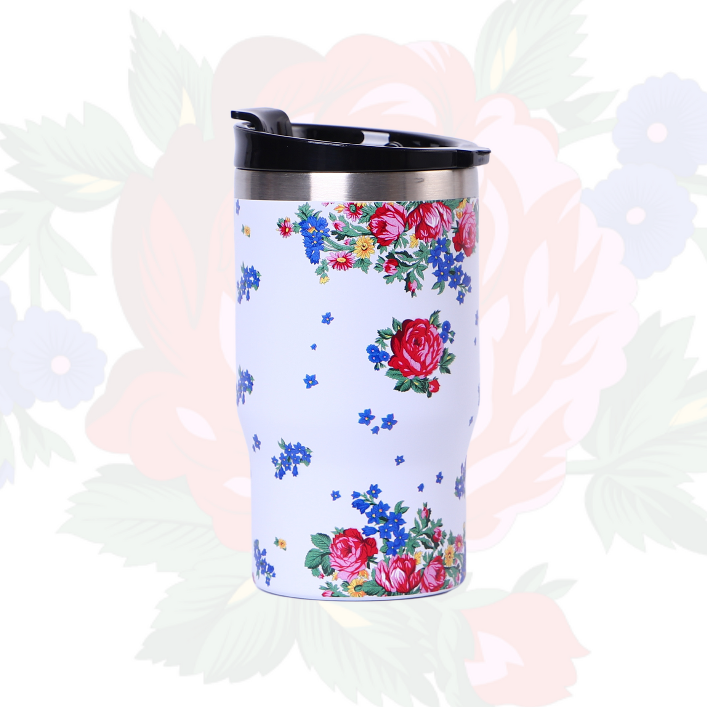 14 Oz Kokum Floral Vacuum Travel Mug