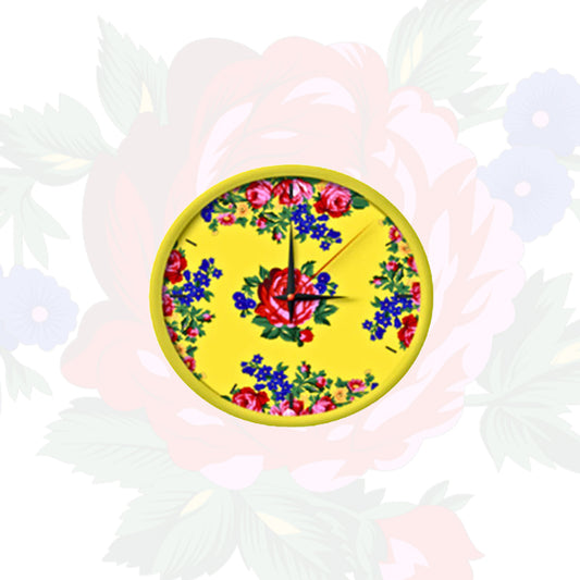 Kokum Floral Art Wall Clock