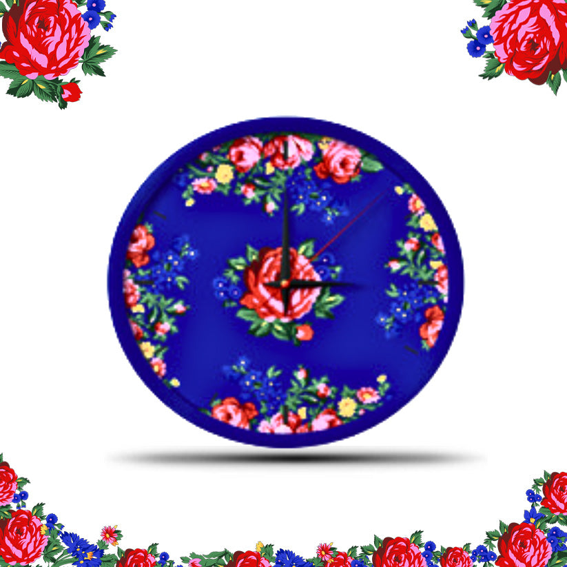 Kokum Floral Art Wall Clock