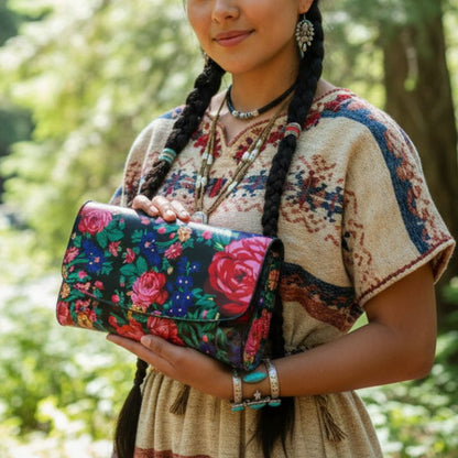 Sac à main d’art floral