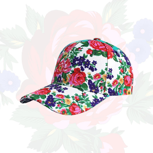 Casquette de baseball d’art floral Kokum