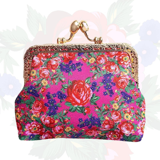 Kokum Floral Art Coin Purse