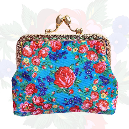 Kokum Floral Art Coin Purse