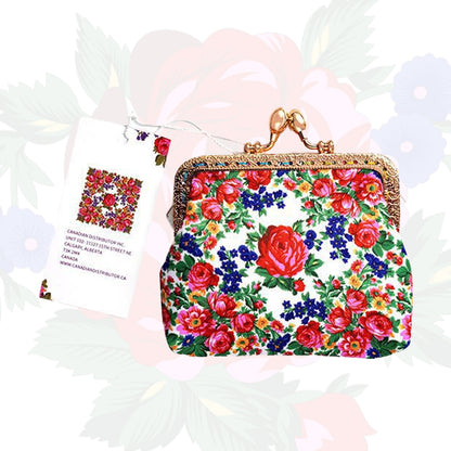 Kokum Floral Art Coin Purse