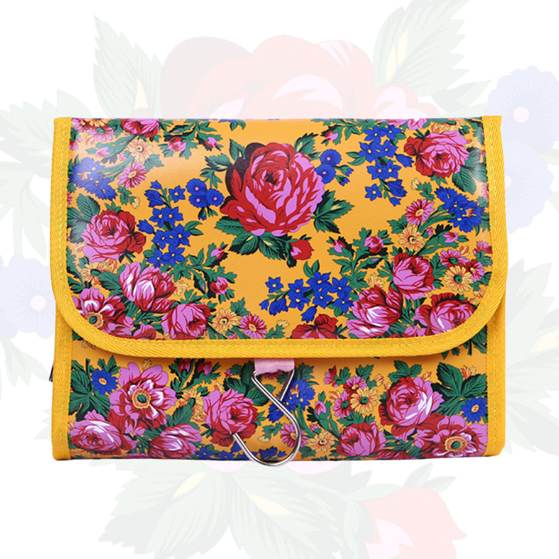 Kokum Floral Art Cosmetic Bag