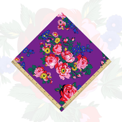 Kokum Flower Cotton Fabric Bolt