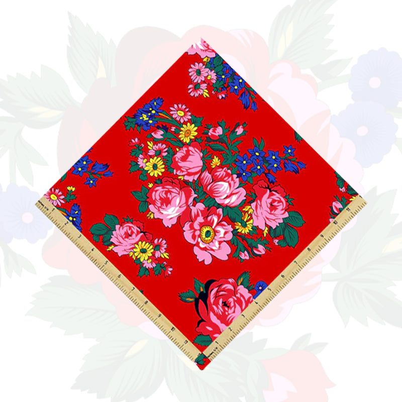 Kokum Flower Cotton Fabric Bolt