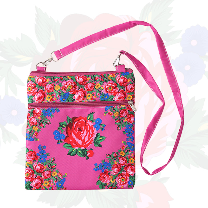 Kokum Floral Art Crossbody Bag