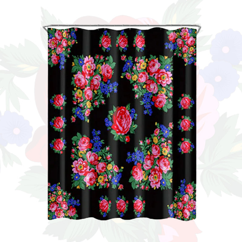 Kokum Floral Art Shower Curtain