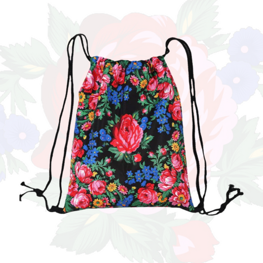 Sac à cordon Art floral Kokum