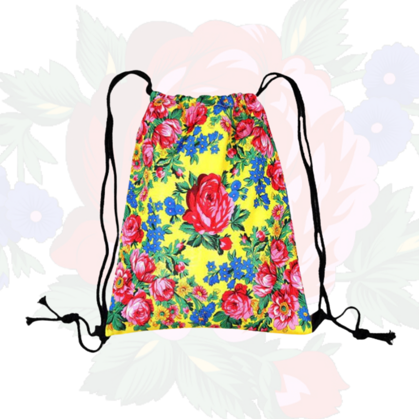 Sac à cordon Art floral Kokum