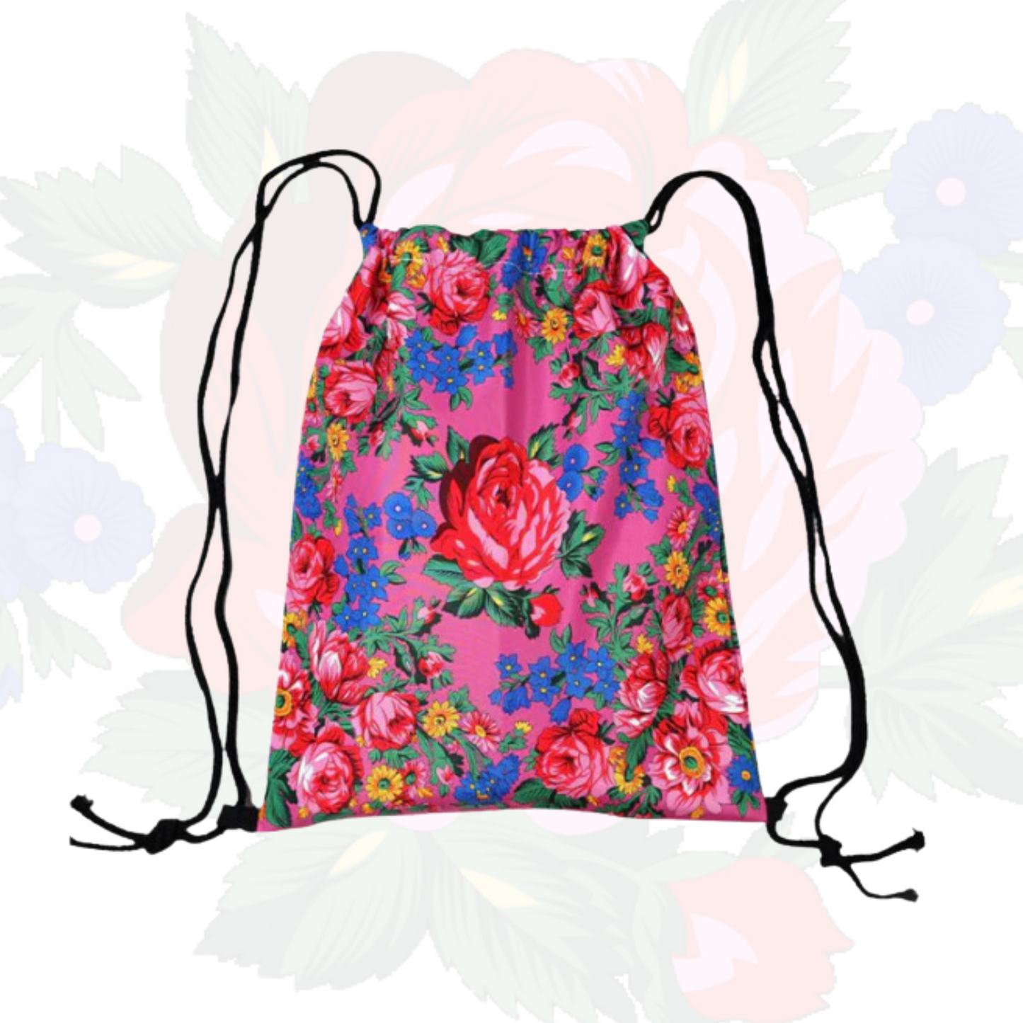 Sac à cordon Art floral Kokum