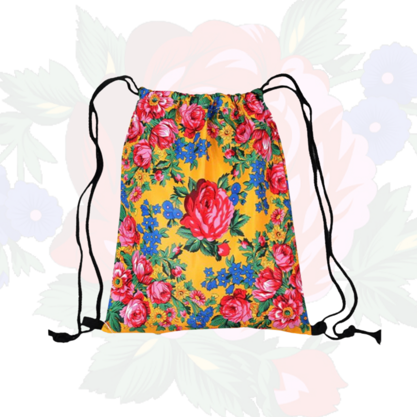 Sac à cordon Art floral Kokum