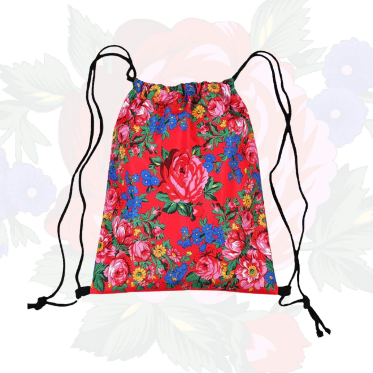 Sac à cordon Art floral Kokum