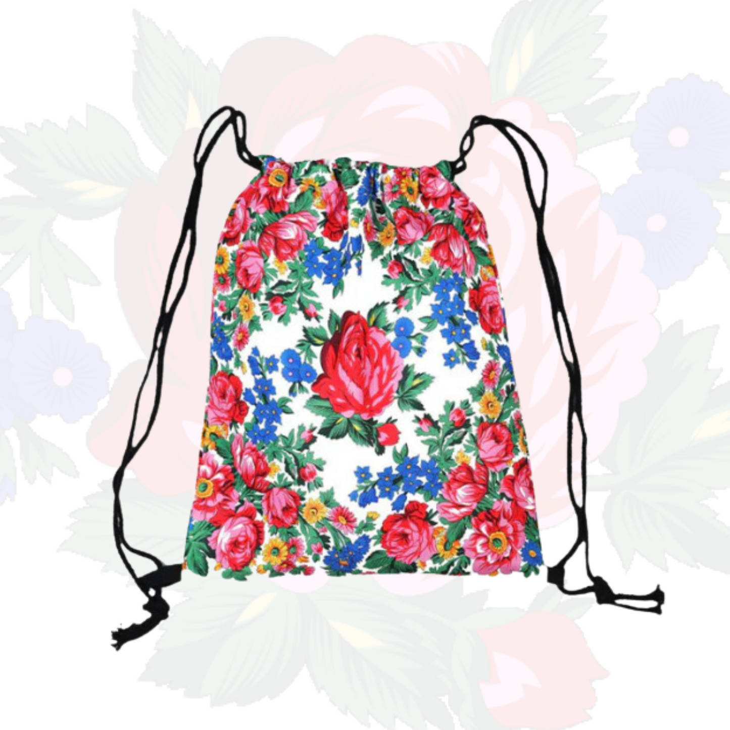 Sac à cordon Art floral Kokum