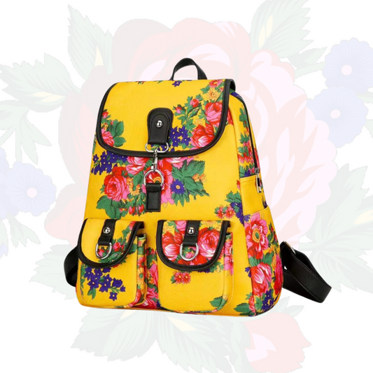 Sac à dos imprimé floral