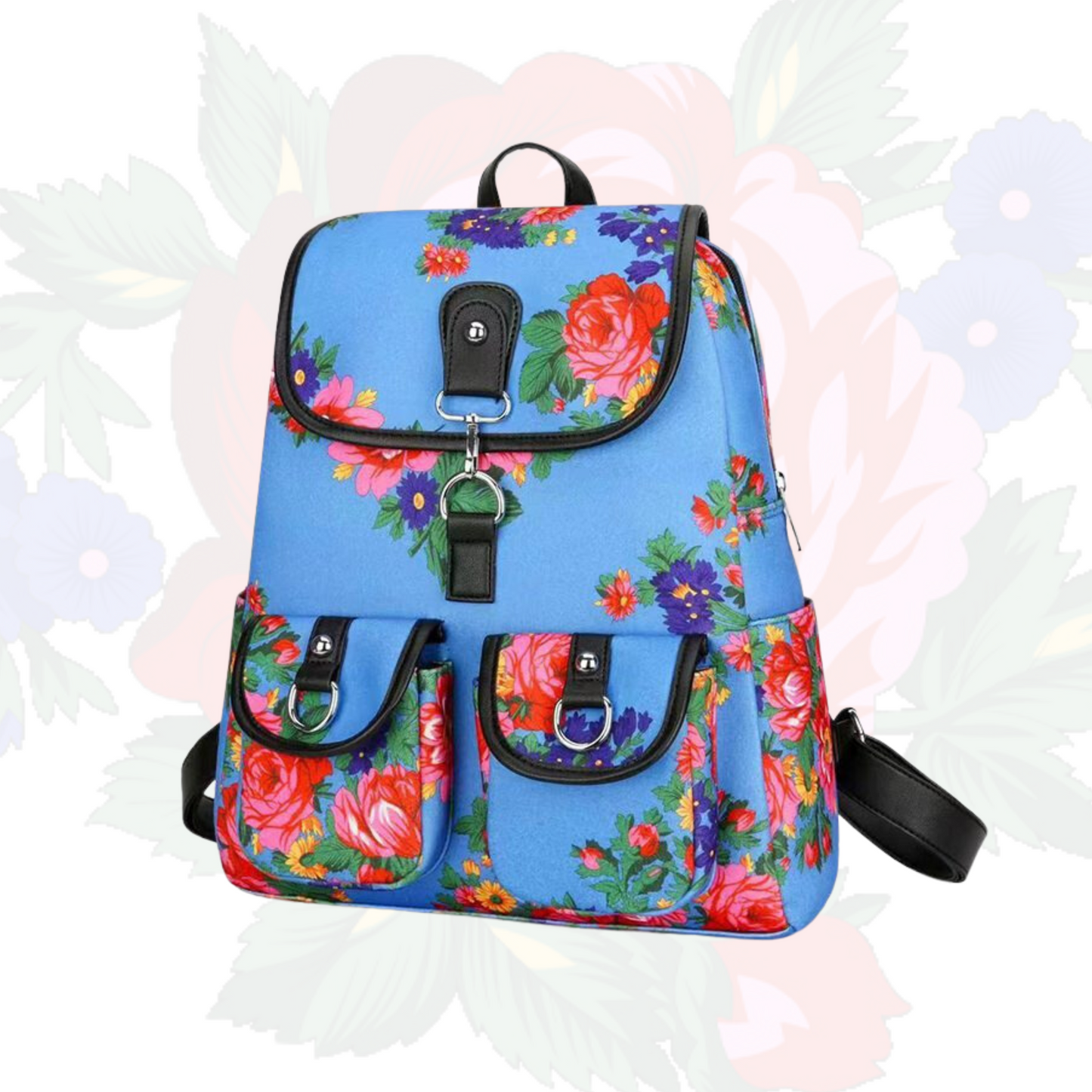 Sac à dos imprimé floral