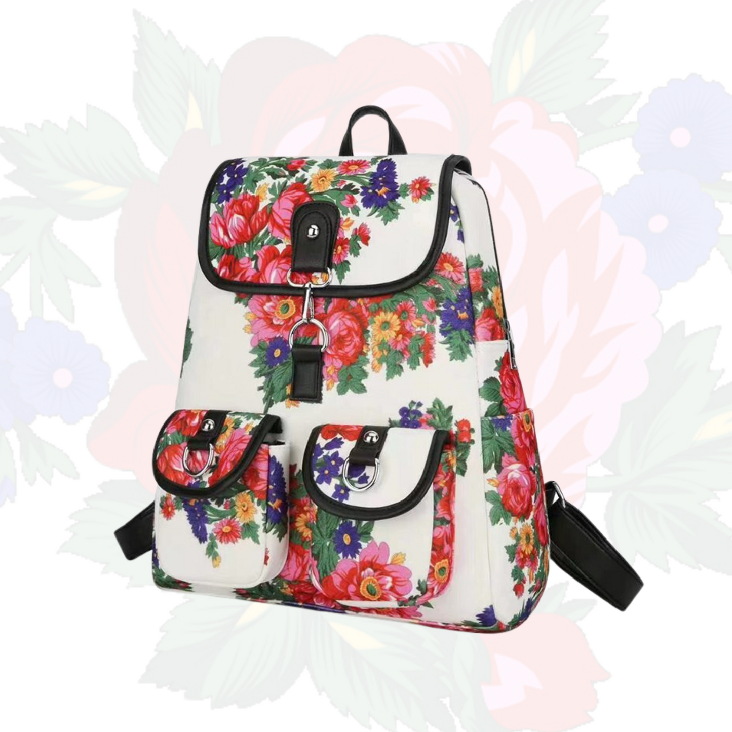 Sac à dos imprimé floral