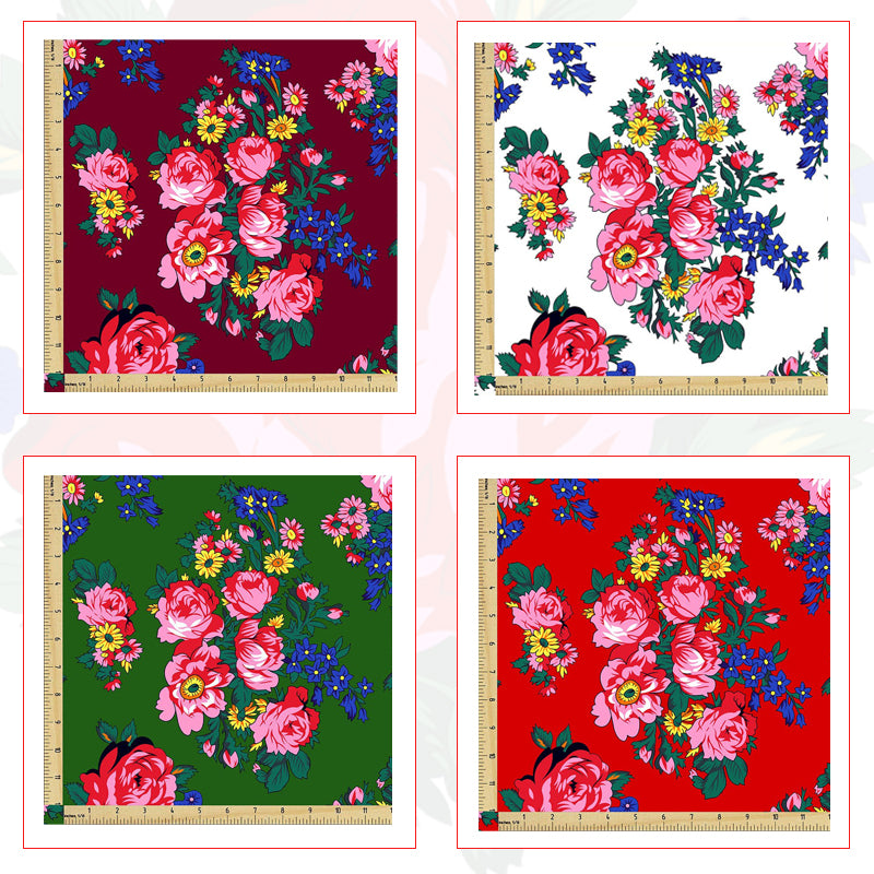 Kokum Flower Cotton Fabric Bolt