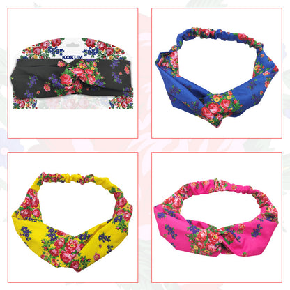 Kokum Floral Art Turban Hair Band