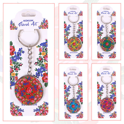 Porte-clés d’art floral Kokum