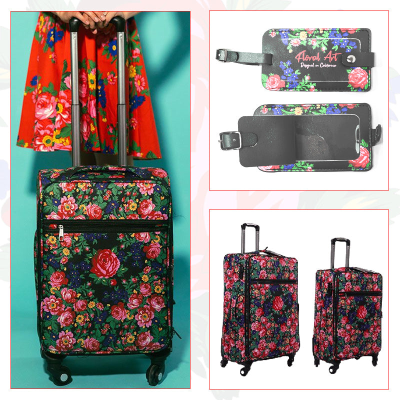 Ensemble de bagages 3 pièces Kokum Floral Art Design