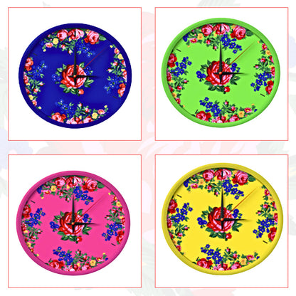 Kokum Floral Art Wall Clock